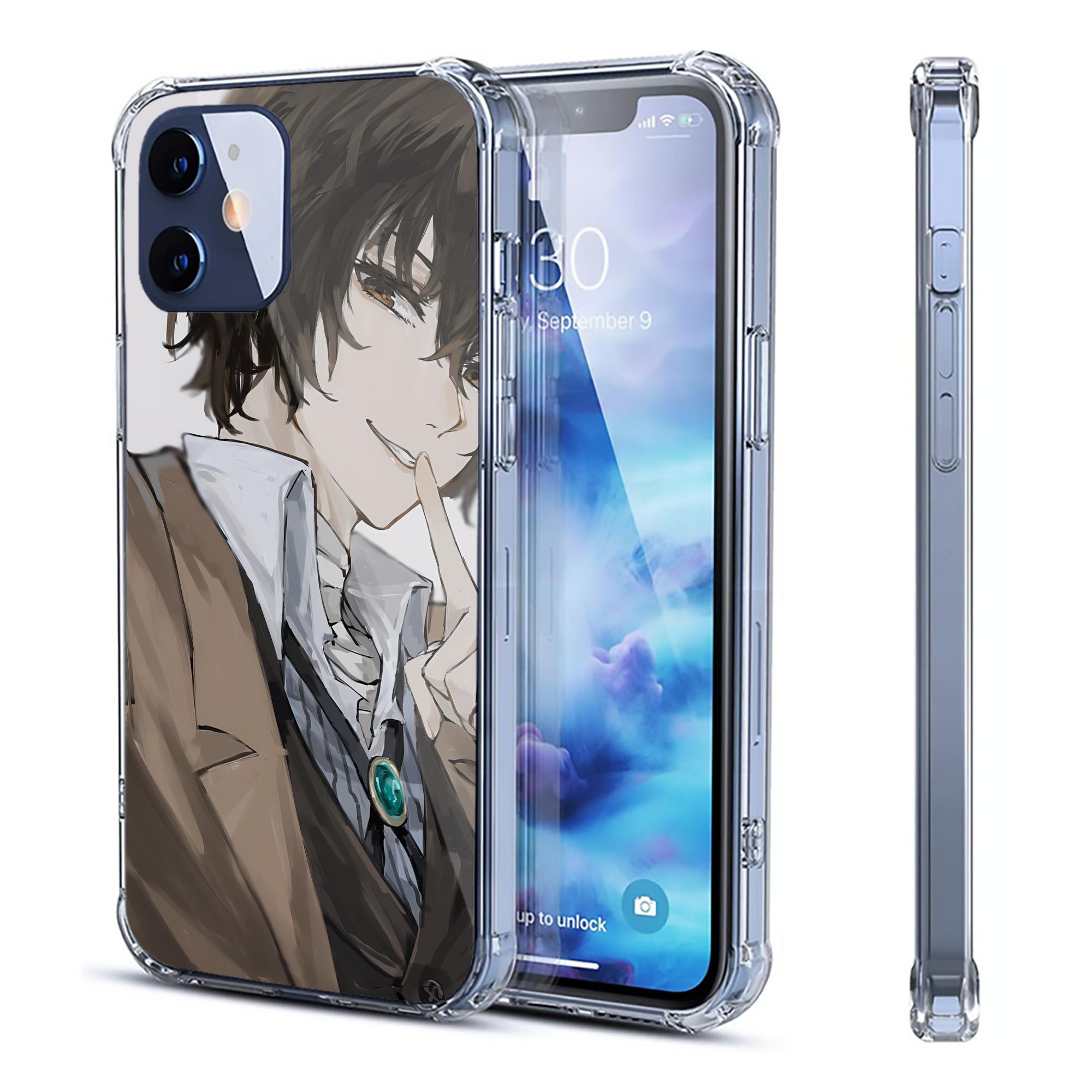 （画像用） 文豪ストレイドッグス Bungo Stray Dogs 【iPhone 12シリーズ対応】透明スマホケース（クリアソフトケース）